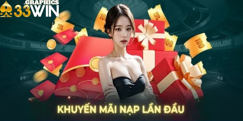 Khuyến mãi 33win - Ưu đãi nạp thẻ lần đầu 100%