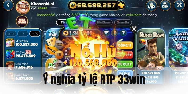 Ý nghĩa về tỷ lệ của RTP trong game slots